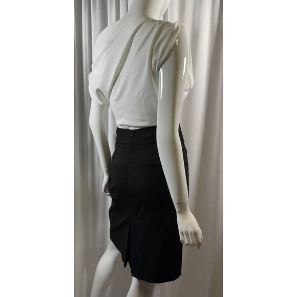 New York & Co Pencil Skirt w/ Pleated Back Slit, Black, Sz: 8, 64-56 - Picture 16 of 16